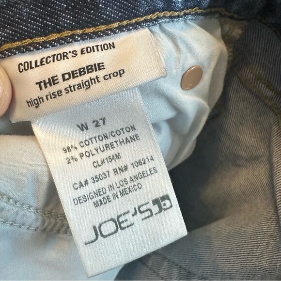 Joe's Jeans The Debbie Collector’s Edition High Rise Straight Crop 27 - Picture 5 of 7